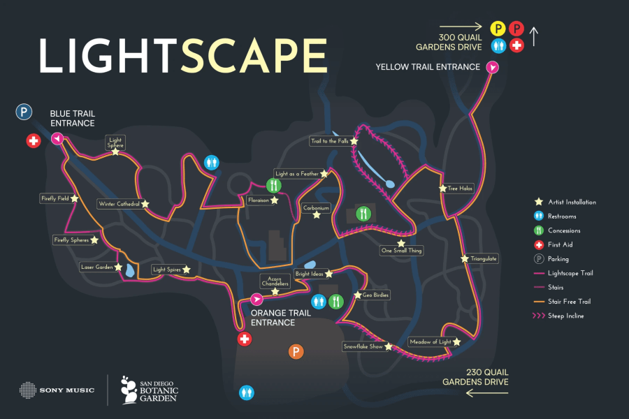 LightScape San Diego map